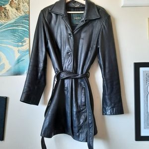 Danier Genuine Leather Trench Coat M